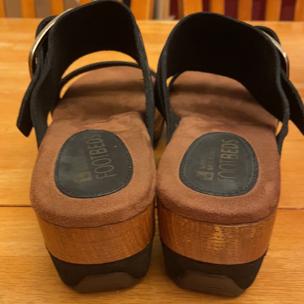 White Mountain Montage Wedge Clog Sandal 10M - Picture 4 of 9